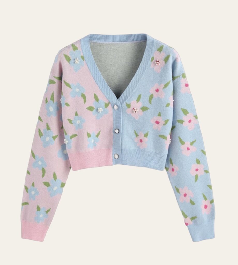 Pink & Blue Cardigan