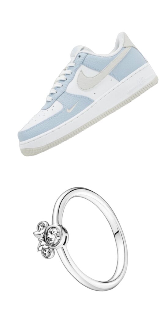 Blue trainers & Ring